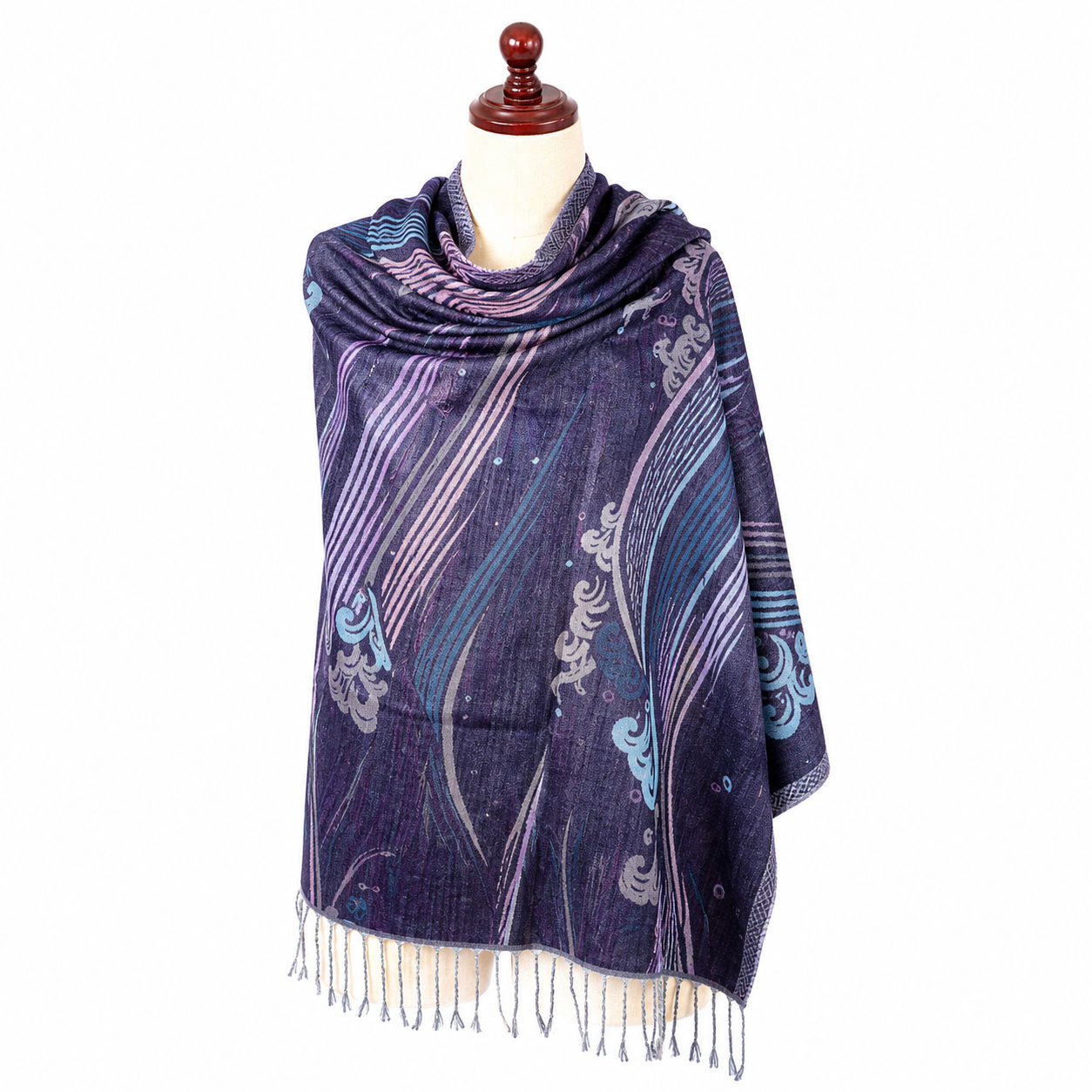 Sea Wave Pattern Scarf